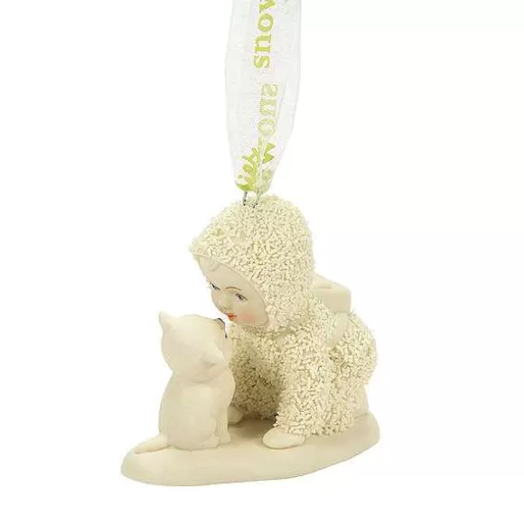 Department 56 A Kitten For Christmas Orn< Snowbabies Ornaments