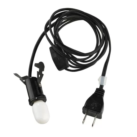 Department 56 Black Single Light Cord Set #022< Replacement Parts