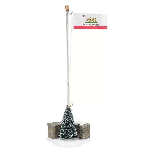 Department 56 California Republic Flag< Village Accessories