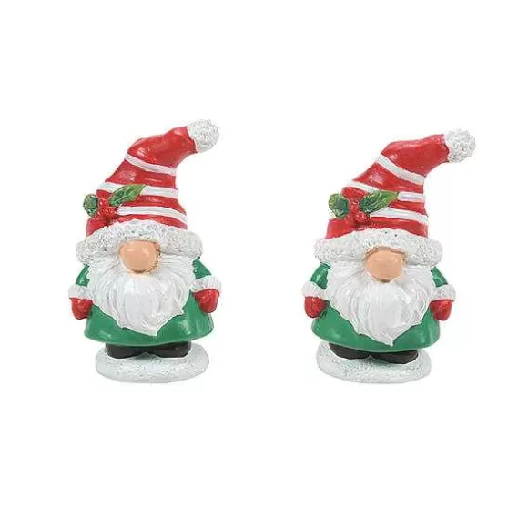 Department 56 Candy Cane Gnomes Set Of 2< Village Accessories