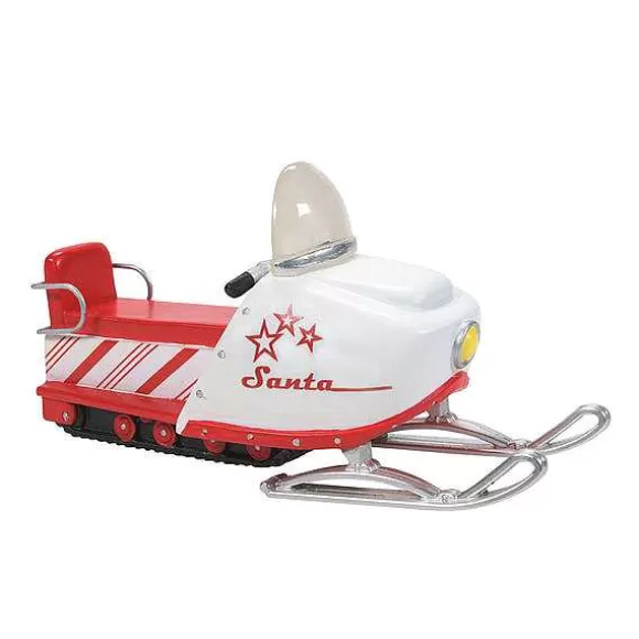 Department 56 Candy Cane Snowmobile< Village Accessories