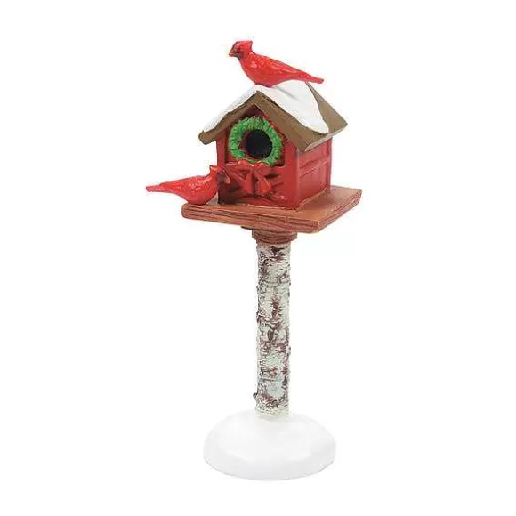 Department 56 Cardinal Christmas Bird Feeder< Village Accessories