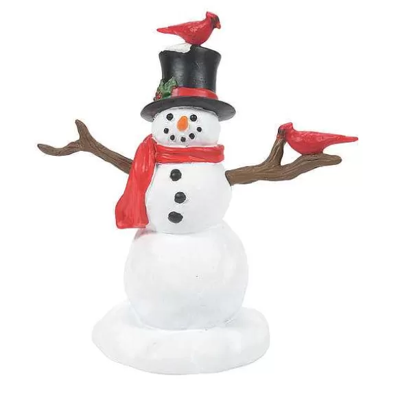 Department 56 Cardinal Christmas Snowman< Village Accessories