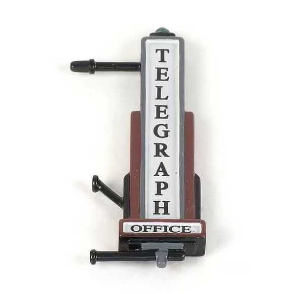 Department 56 City Post & Telegraph Sign< Replacement Parts