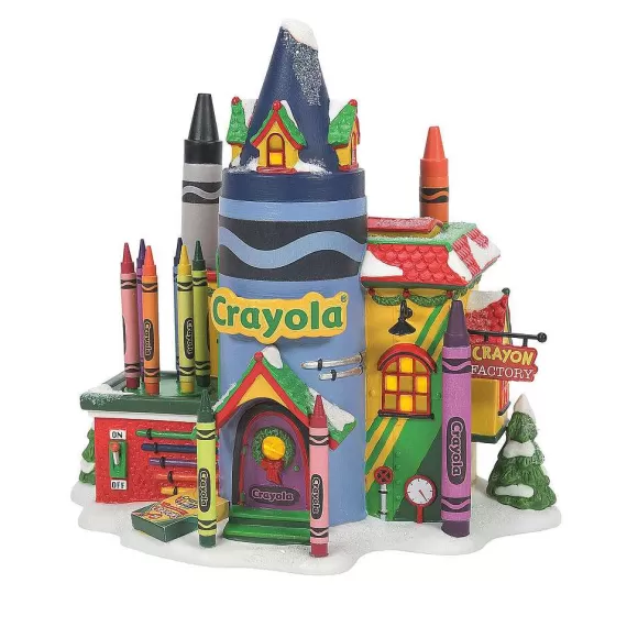 Department 56 Crayola Crayon Factory< North Pole Series