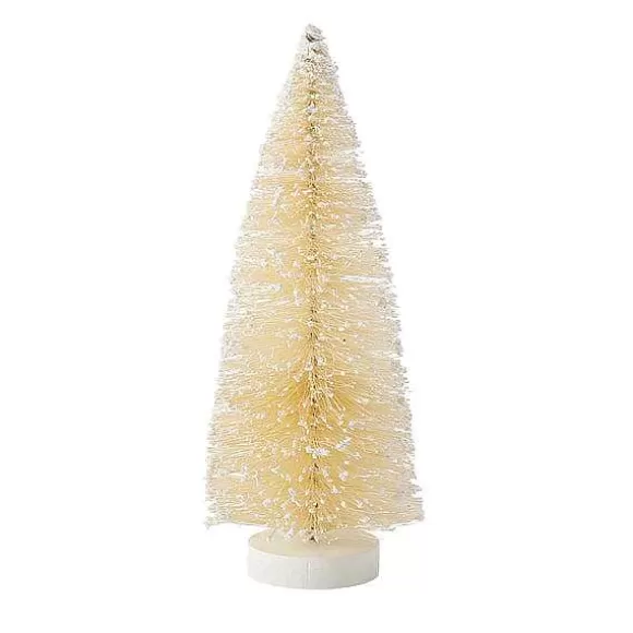 Department 56 Cream Tree With Snow Glitter< Christmas Basics