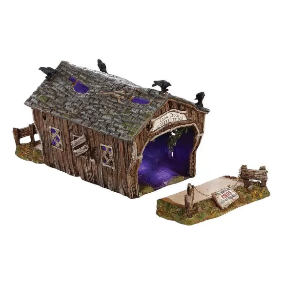 Department 56 Crow Creek Covered Bridge< Village Halloween Accessories