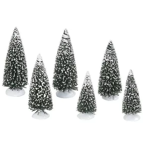 Department 56 Frosted Pine Grove, Set Of 6< Village Accessories