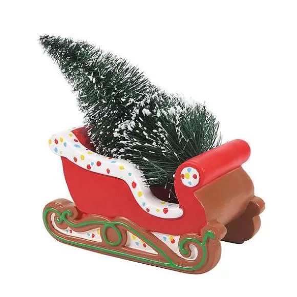 Department 56 Gingerbread Christmas Sleigh< Village Accessories