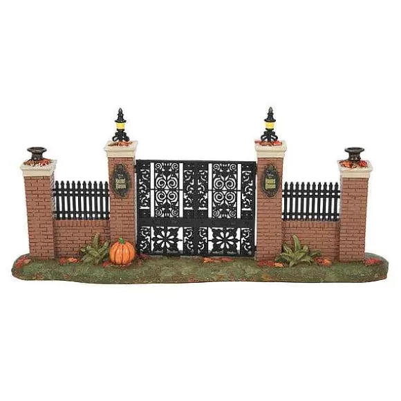 Department 56 Haunted Mansion Gate< Snow Village Halloween