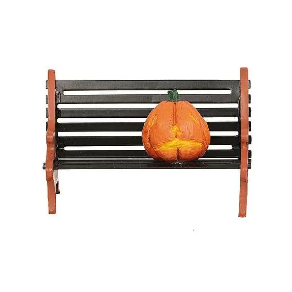 Department 56 Haunted Pumpkin Bench< Village Halloween Accessories