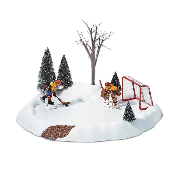 Department 56 Hockey Practice Animated< Village Accessories