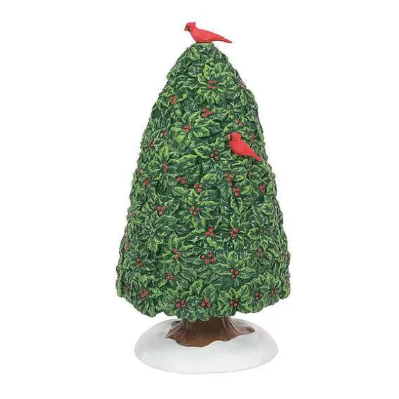 Department 56 Holiday Holly Tree< Village Accessories