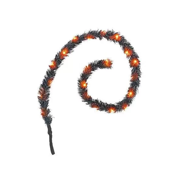 Department 56 Lit Black Garland< Village Halloween Accessories