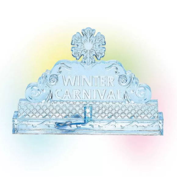 Department 56 Lit Ice Castle Sign< Village Accessories