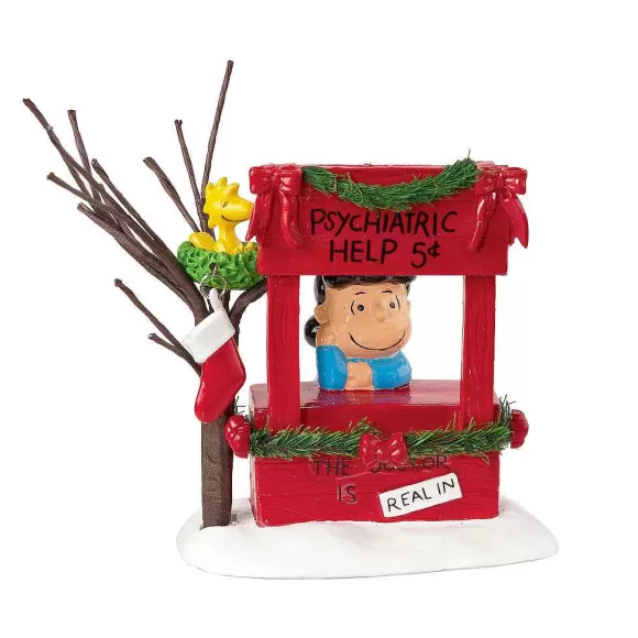 Department 56 Lucy Is In< Peanuts Village