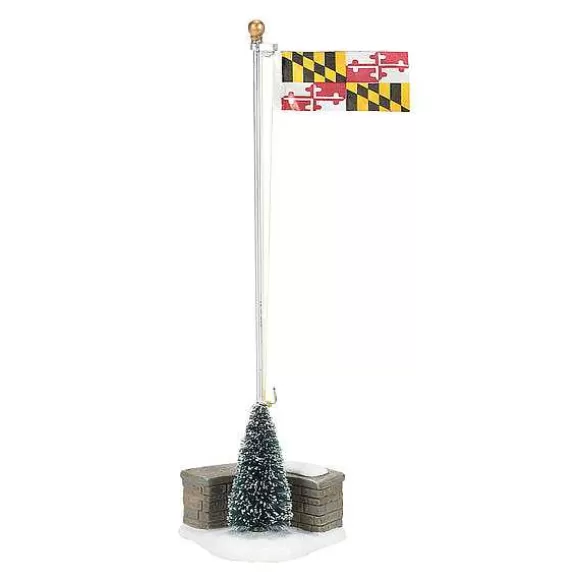 Department 56 Maryland State Flag< Village Accessories