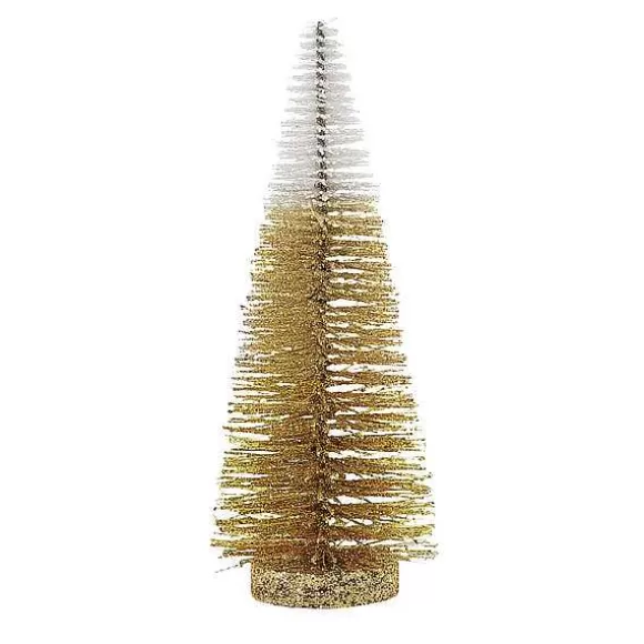 Department 56 Med. Gold Variegated Tree< Christmas Basics