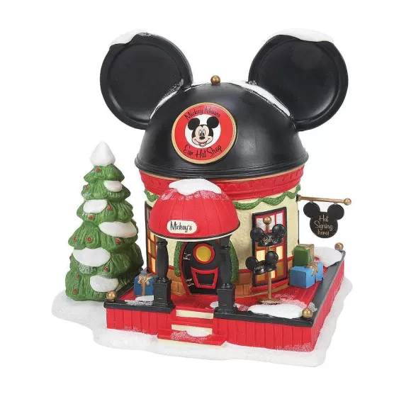 Department 56 Mickey Mouse Ear Hat Shop< Disney Village