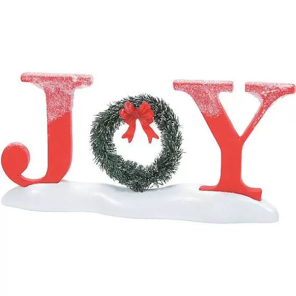 Department 56 Outdoor Holiday Joy< Village Accessories