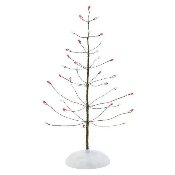 Department 56 Red & White Twinkle Brite Tree< Village Accessories