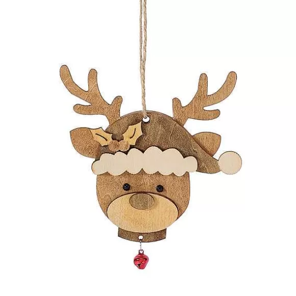 Department 56 Reindeer Face Orn< Flourish