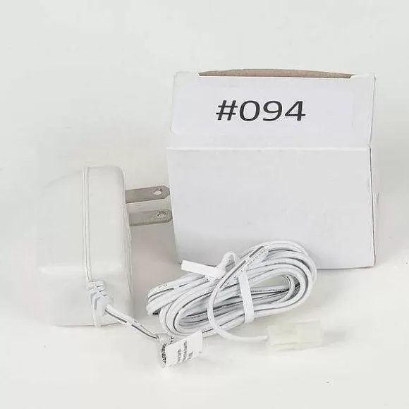 Department 56 Replacement Adapter 3V Dc 300Ma White Male Aux Clip< Replacement Parts