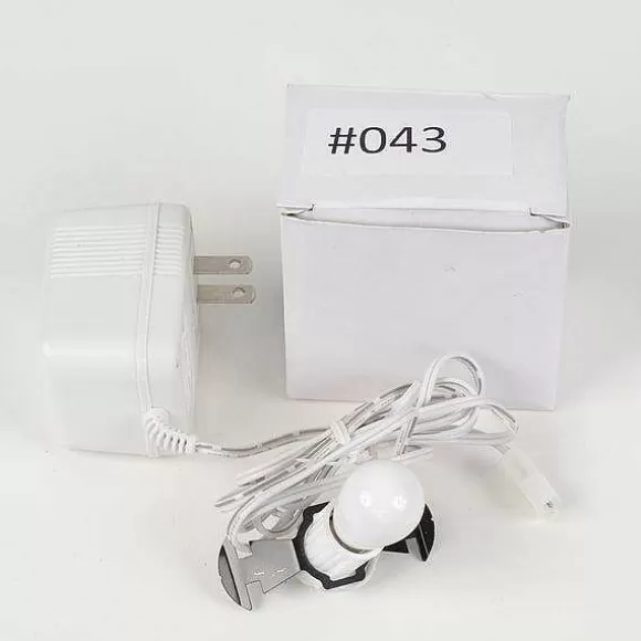 Department 56 Replacement Adapter 3V Dc 700Ma White Male Auxiliary Clip< Replacement Parts