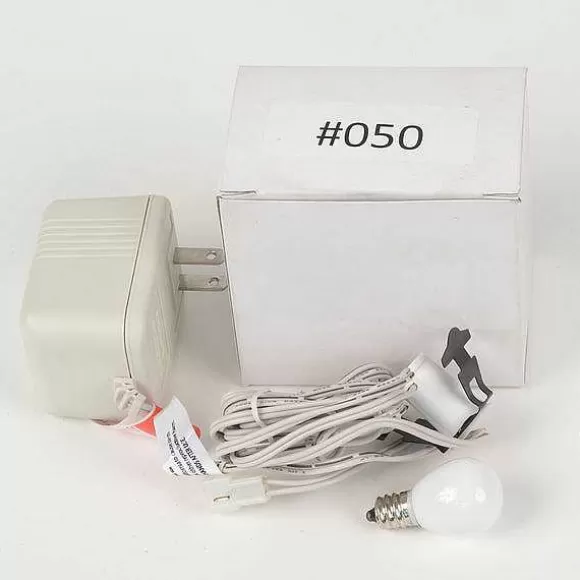 Department 56 Replacement Adapter 3V Dc 900Ma White Male Aux Clip< Replacement Parts