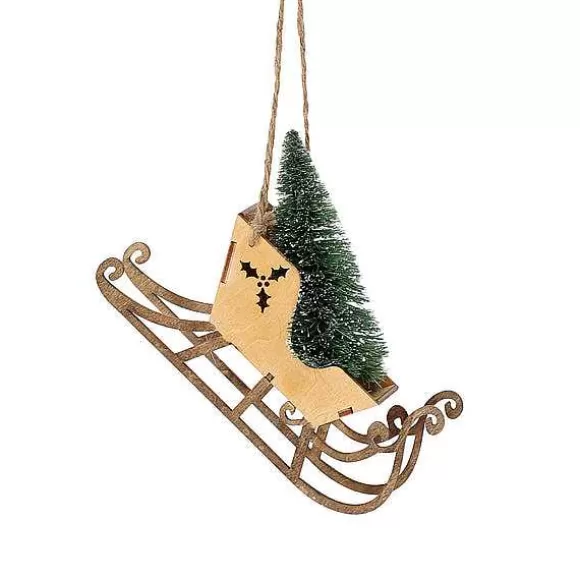 Department 56 Santa Sleigh Orn< Flourish