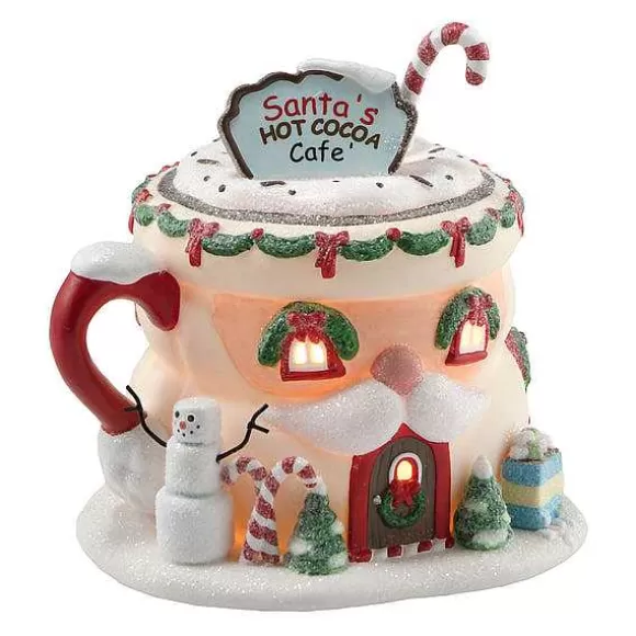 Department 56 Santa's Hot Cocoa Cafe< North Pole Series