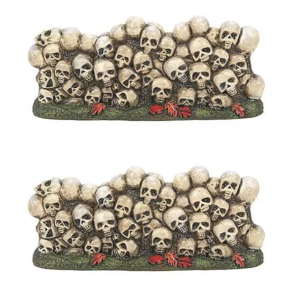 Department 56 Scary Skeletons Wall St/2< Village Halloween Accessories