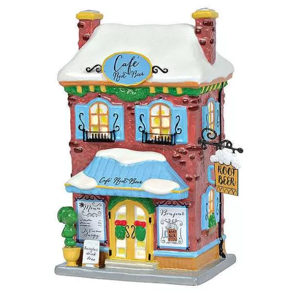 Department 56 Snoopy's Root Beer Cafe< Peanuts Village