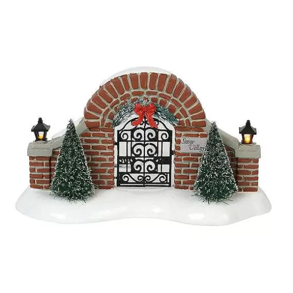 Department 56 Snow Village Gate< Original Snow Village