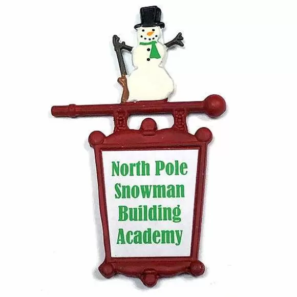 Department 56 Snowman Building Academy Sign< Replacement Parts