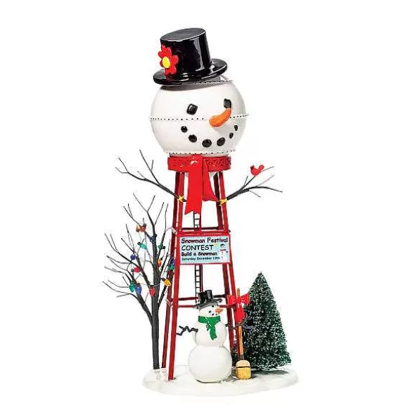 Department 56 Snowman Watertower< Village Accessories