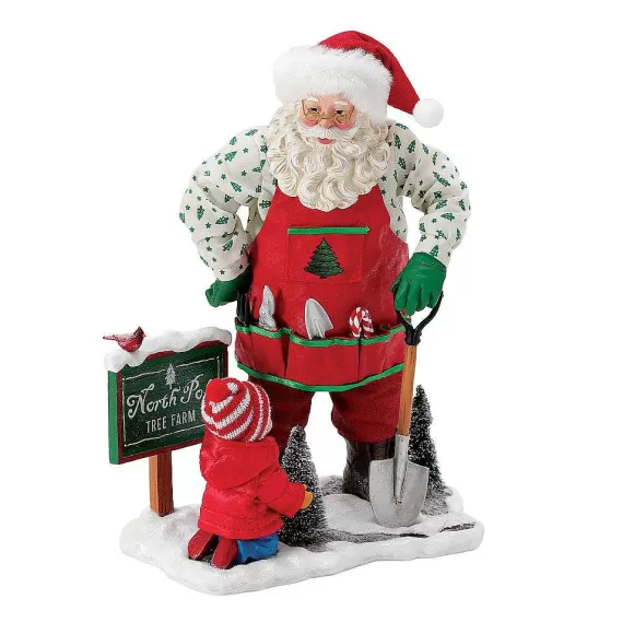 Department 56 Sprucing Up< New Santas