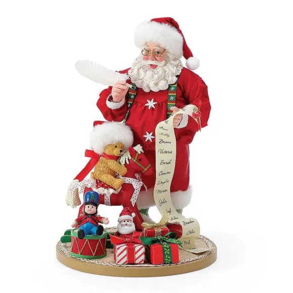 Department 56 The Man With All The Toys Le< New Santas