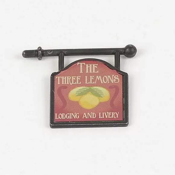 Department 56 Three Lemons Inn Sign< Replacement Parts