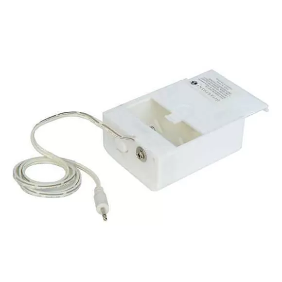 Department 56 White Battery Box-Uses 2 C Batteries< Replacement Parts