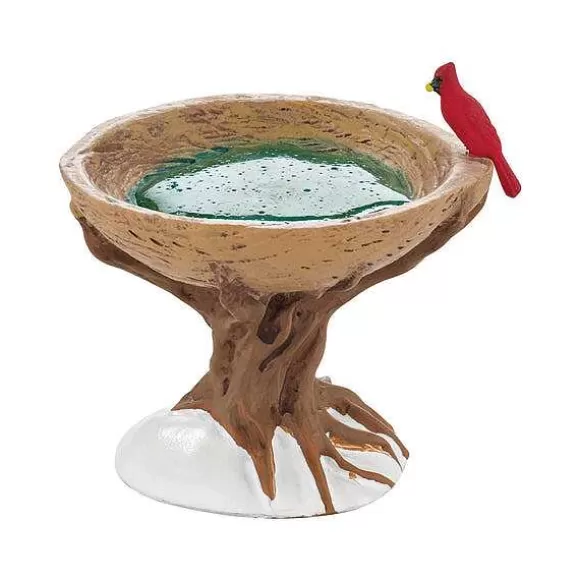 Department 56 Woodland Bird Bath< Village Accessories