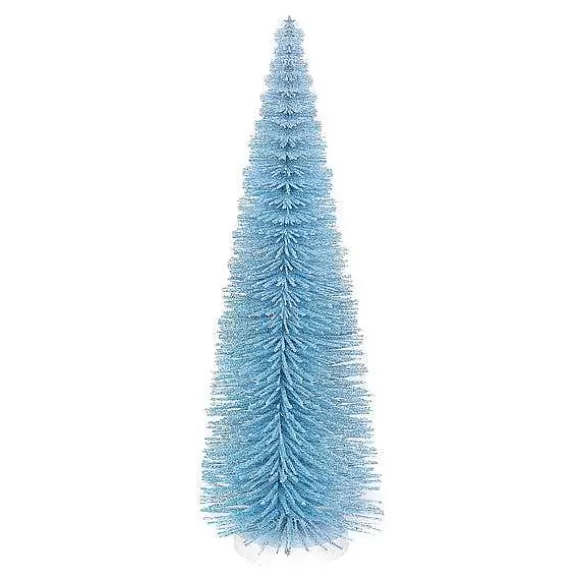 Department 56 Xmbar Blue Glitter Tree< Christmas Basics