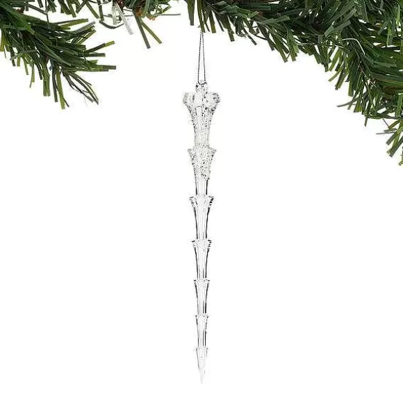 Department 56 Xmbar Clear Icicle Orn< Christmas Basics