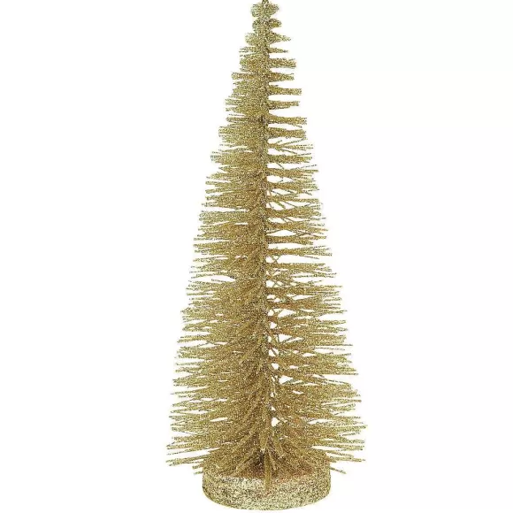 Department 56 Xmbar Gold Glitter Tree< Christmas Basics